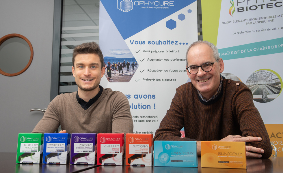 Fabien Maroncles et Nicolas Jouy de Phyco-biotech © lemasmedia